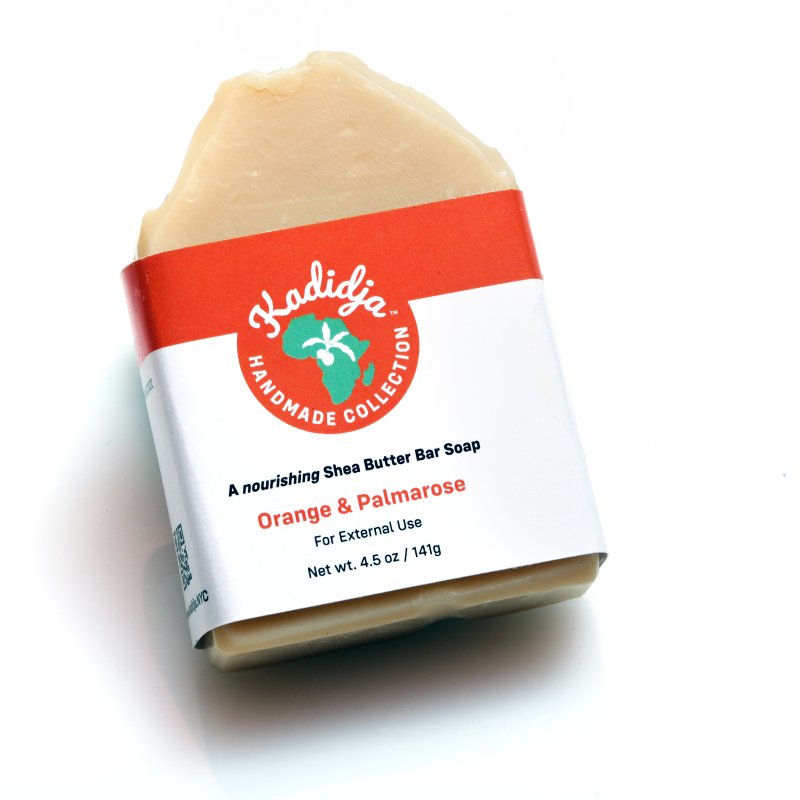 Orange & Palmarose Artisanal Shea Butter Bar Soap